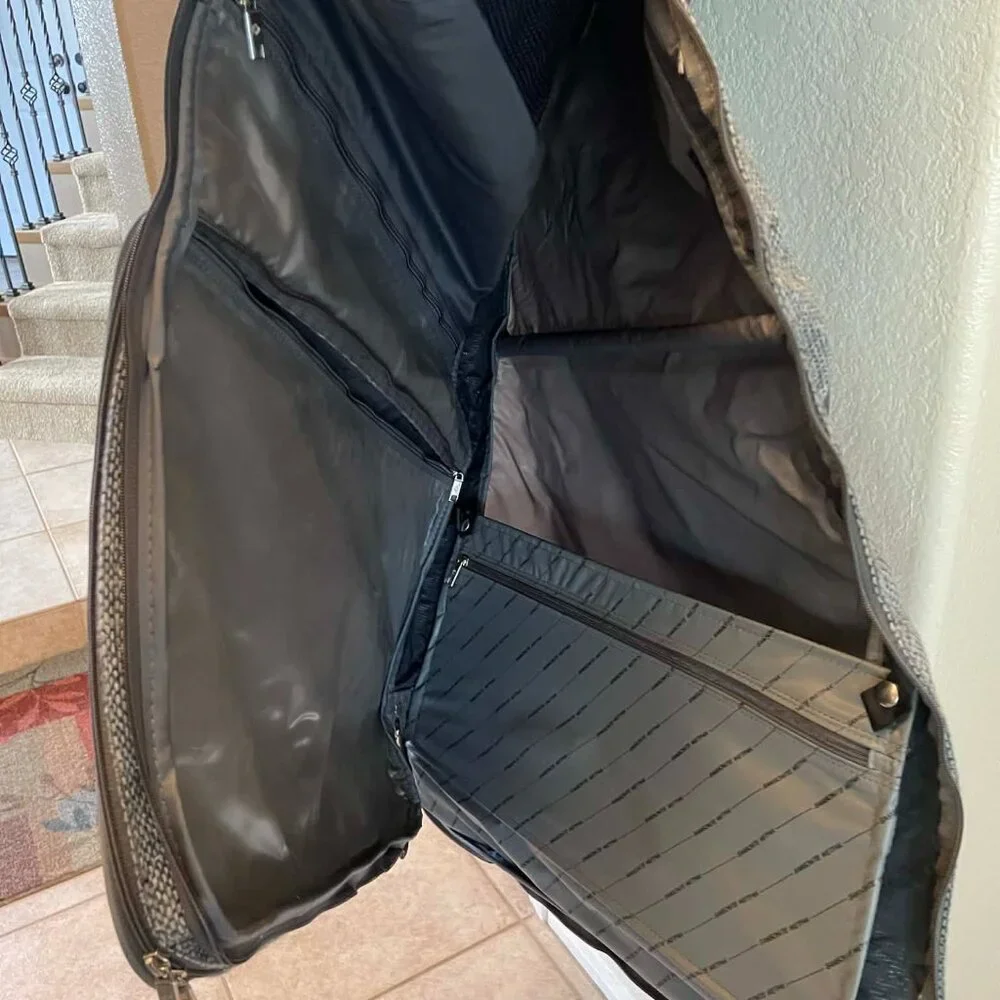 Samsonite tweed folding garment bag